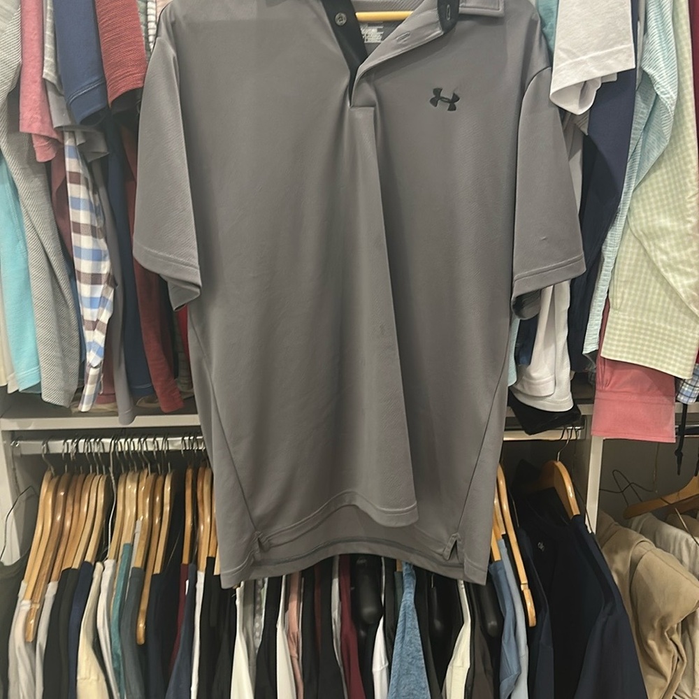 Under Armour Gray Performance Polo Shirt